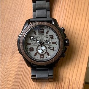 Citizen Eco-drive Men’s watch w/ Black Bracelet